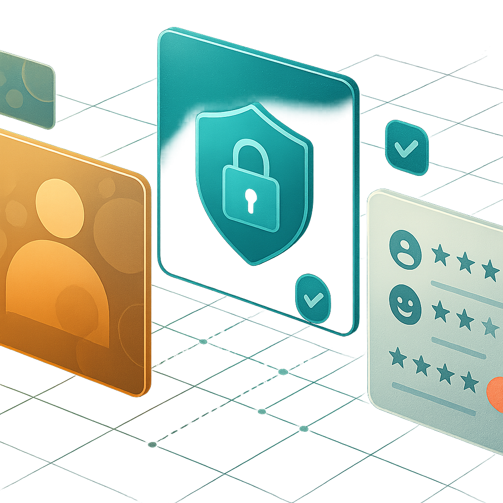 Website transparency with about page and user reviews